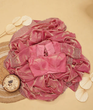 Beautiful saree in space silk fabric