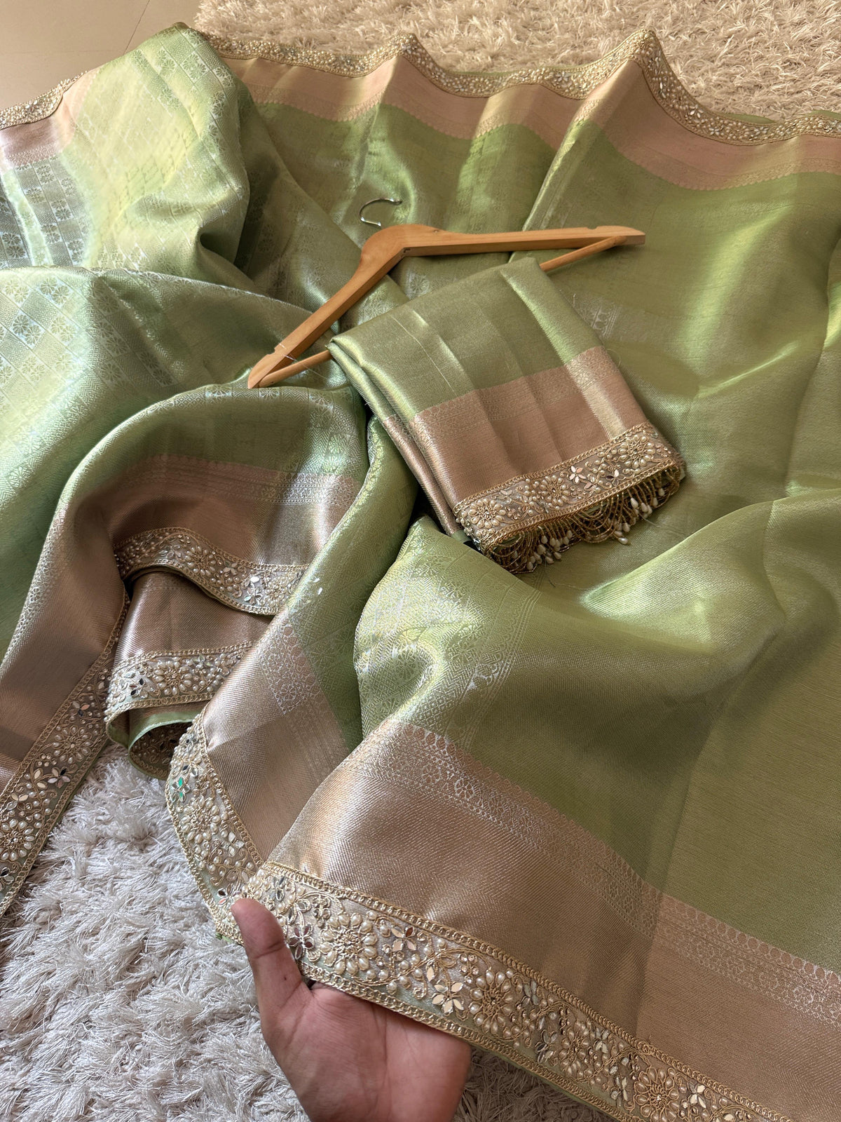 Banarasi Kanjivaram Bridal Katan Tissue Silk Saree