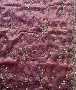 Organza Crepe Silk Saree showcases organza crepe silk