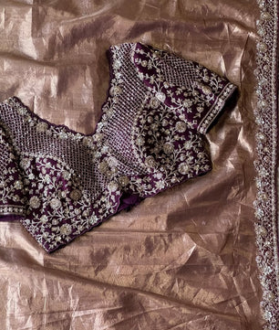 Stunning Pure Soft Designer metallic Silk Saree