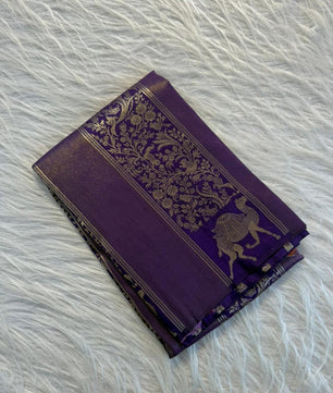 Pure Soft Banarasi Tissue Zari Silk Weaving Saree