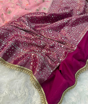 Soft Premium Georgette Banarasi Saree