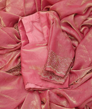 Beautiful saree in space silk fabric