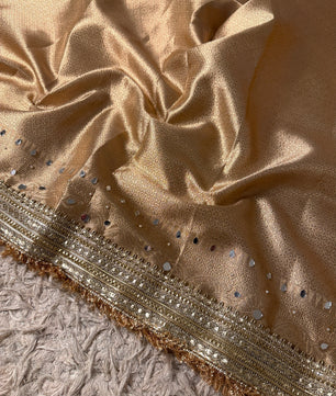Natural Colour Banarasi Katan Tissue Silk Saree