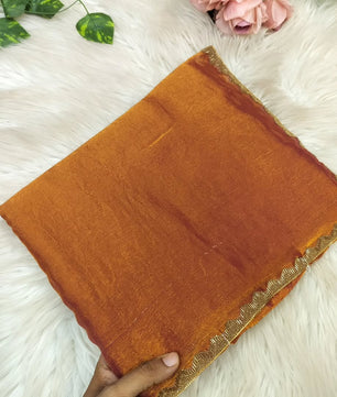 Most viral saree in Fandy silk fabric