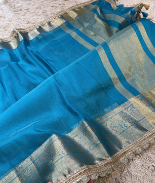 Banarasi Tissue lace border Saree