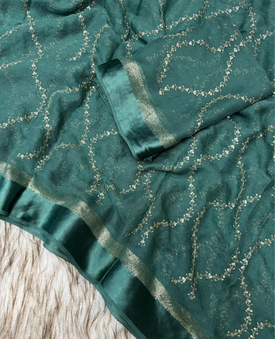 Pure Viscose Georgette Saree