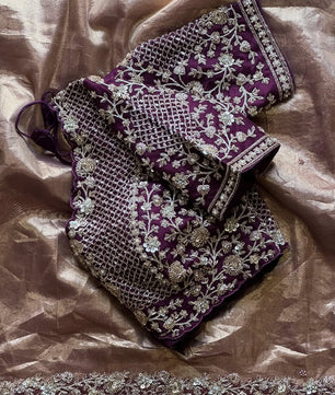 Stunning Pure Soft Designer metallic Silk Saree