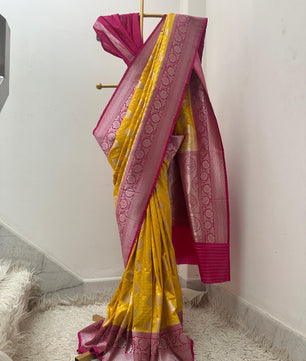 Premium katan georgette saree