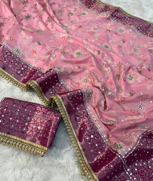 Soft Premium Georgette Banarasi Saree