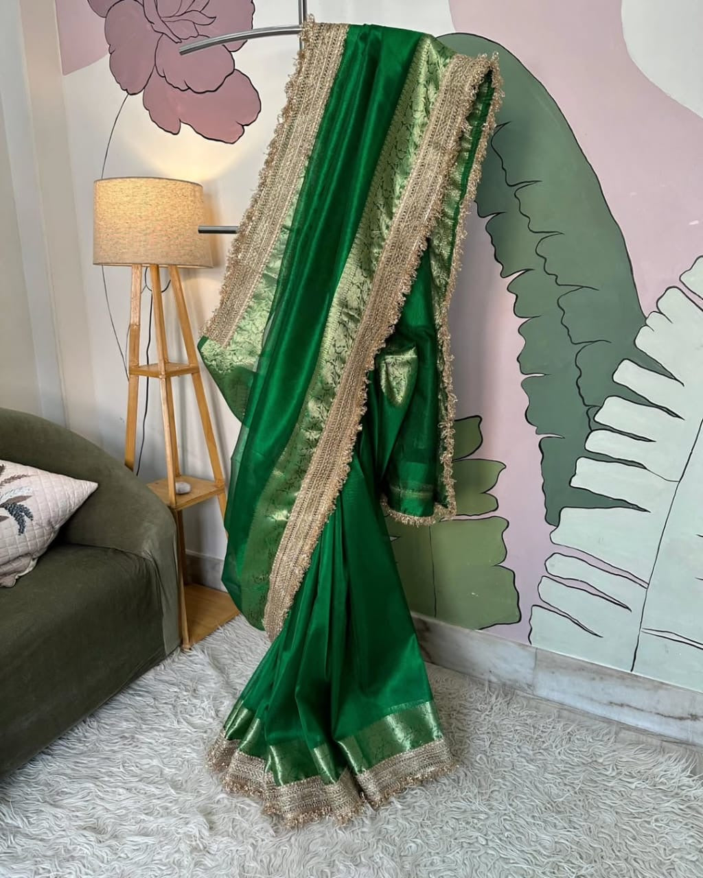 Pure Banarasi tissue silk saree