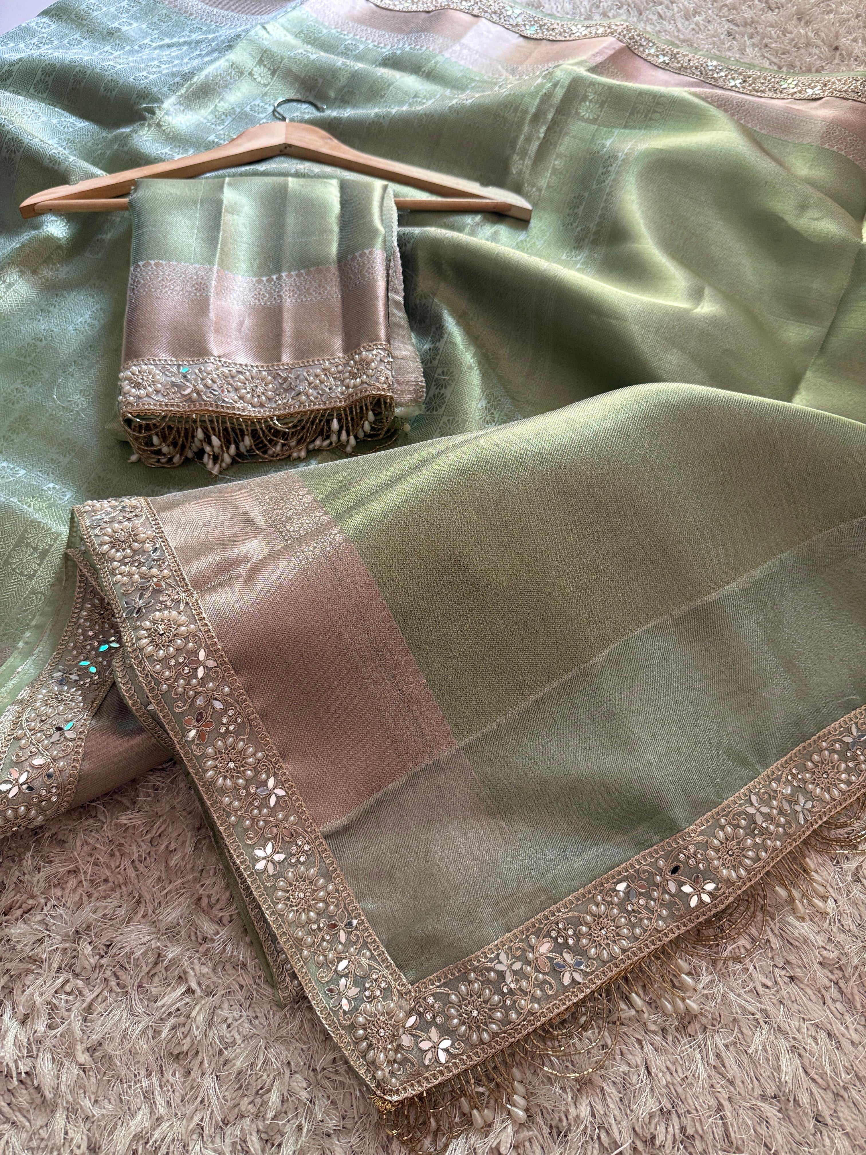 Banarasi Kanjivaram Bridal Katan Tissue Silk Saree