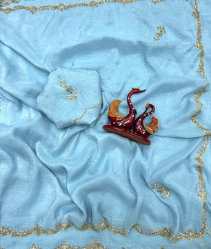 Beautiful saree in katdana work