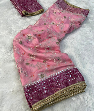 Soft Premium Georgette Banarasi Saree
