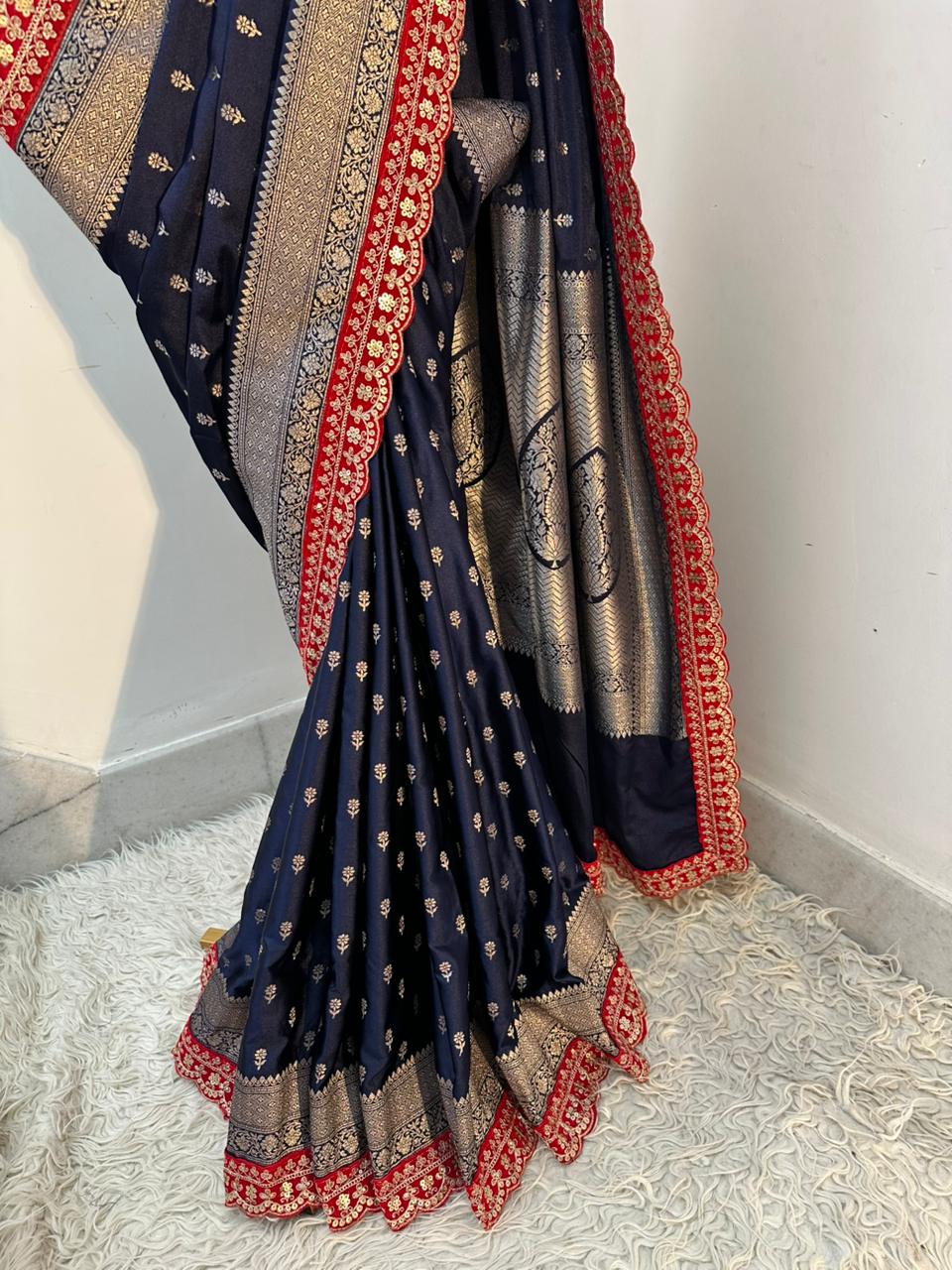 Authentic Banarasi premium mashru silk saree