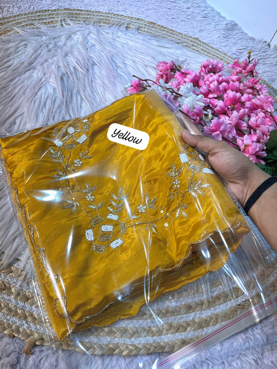 Premium saree in soft shine silk fabric