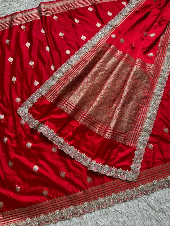 Authentic Banarasi premium mashru silk saree