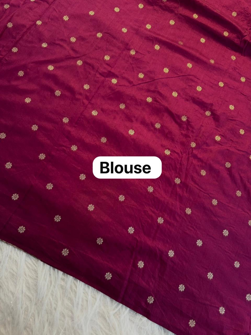 Pure Soft Banarasi Tissue Zari Silk Weaving Saree