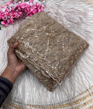 Party Wear sequence Work heavy saree