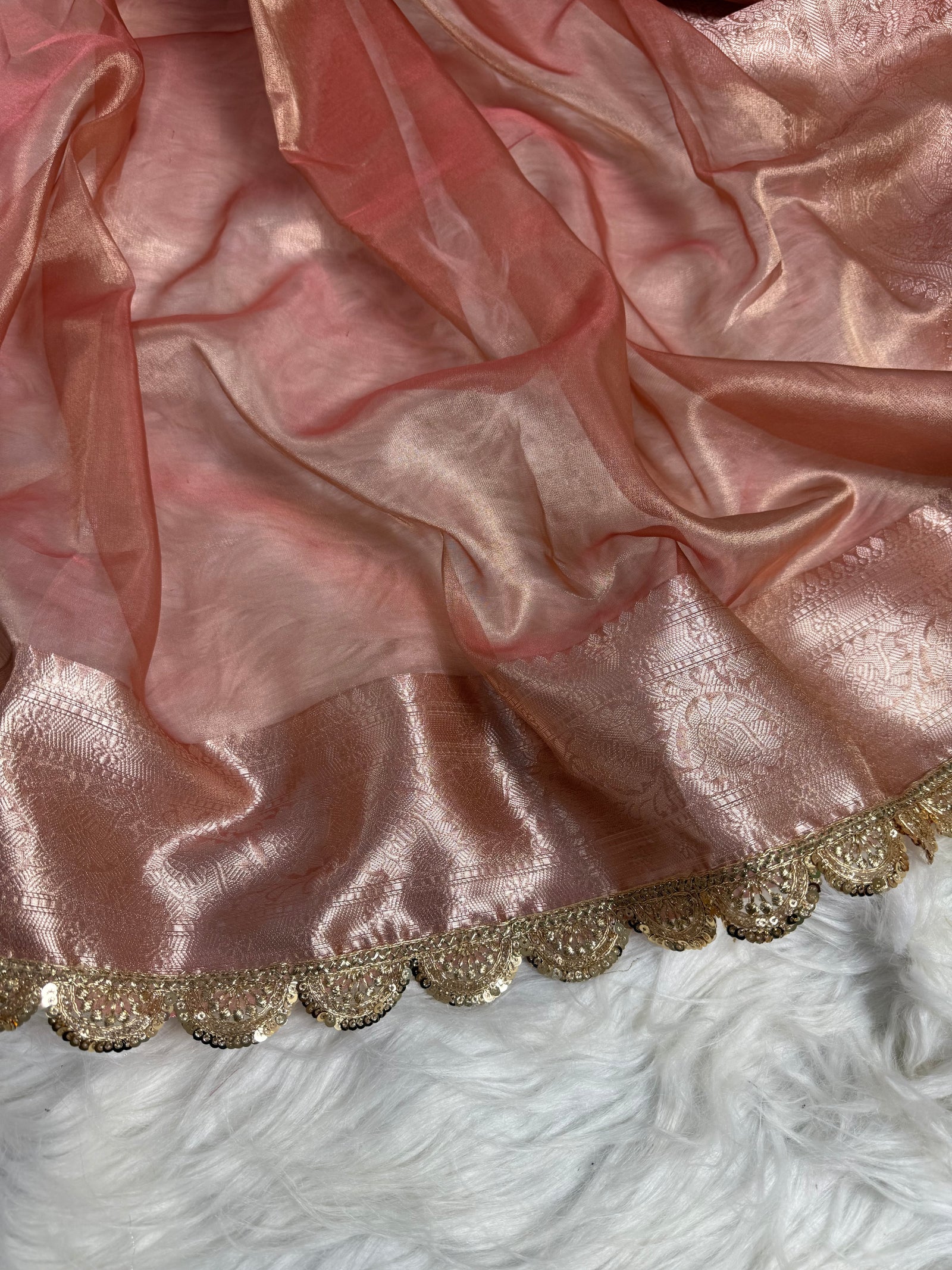 Aliaa Bhatt Inspired Designer Banarasi Tissue Saree