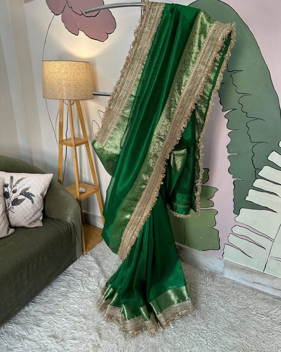 Pure Banarasi tissue silk saree