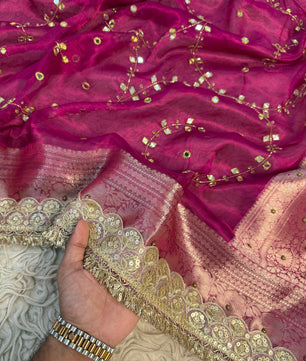 Pure Banarasi Tissue Saree by Sareewala