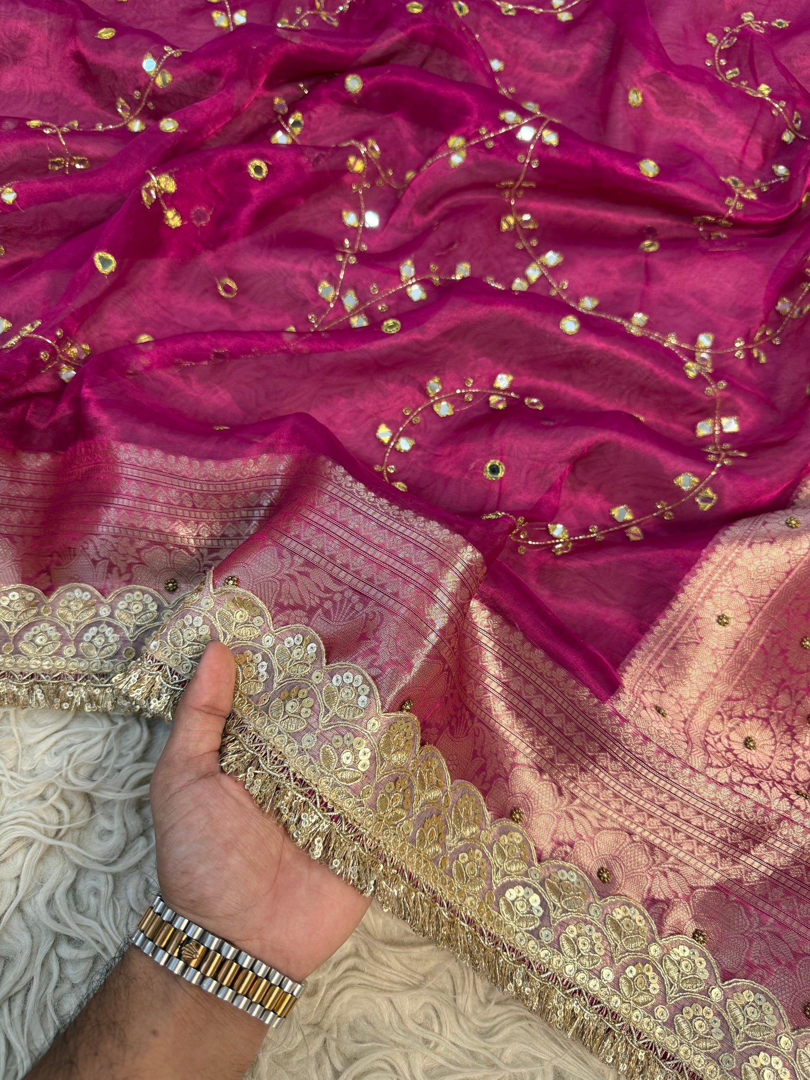 Pure Banarasi Tissue Saree by Sareewala