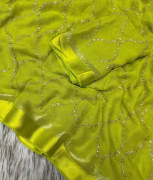 Pure Viscose Georgette Saree