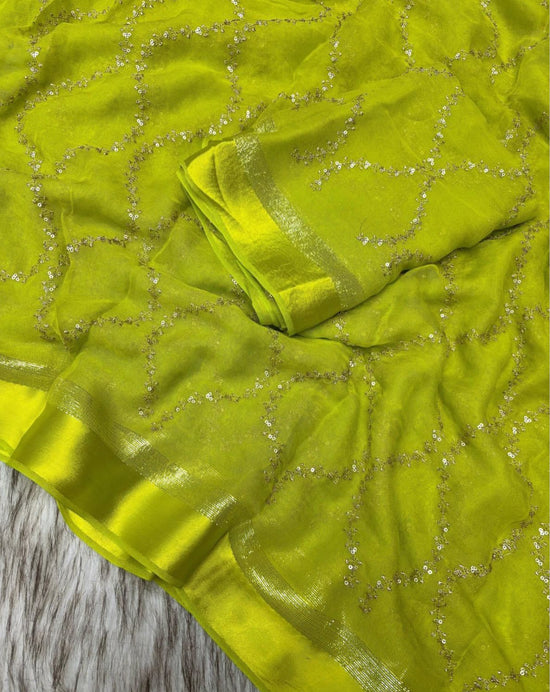 Pure Viscose Georgette Saree