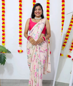 New demanded Moti work printed saree