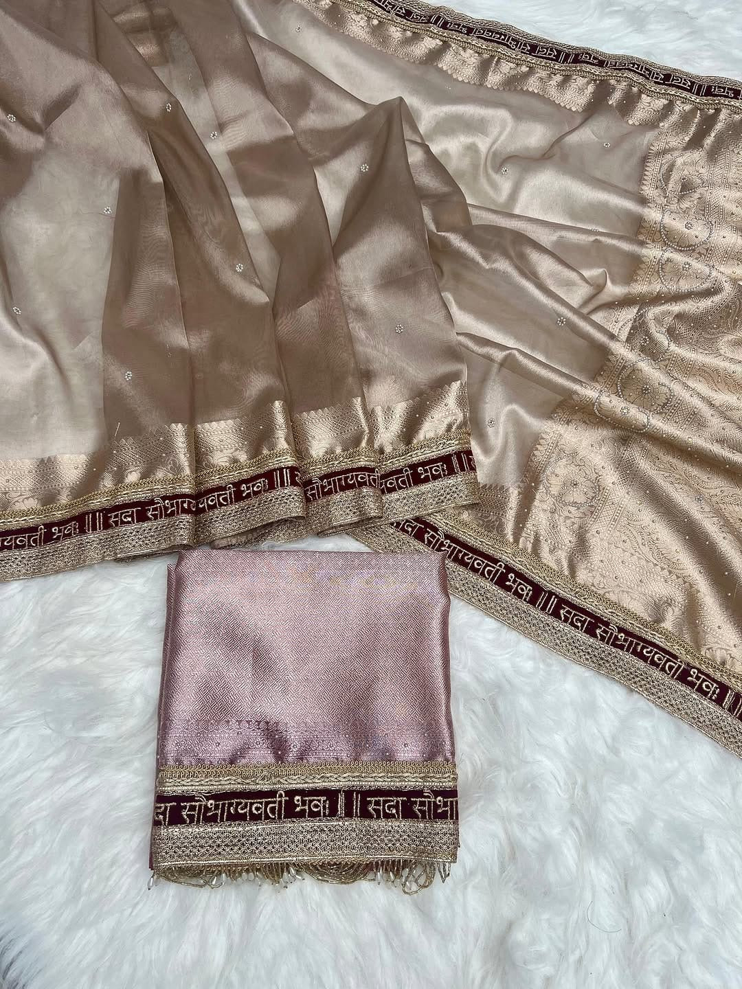 Karwachauth special collection in glass tissue silk