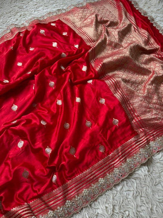 Authentic Banarasi premium mashru silk saree