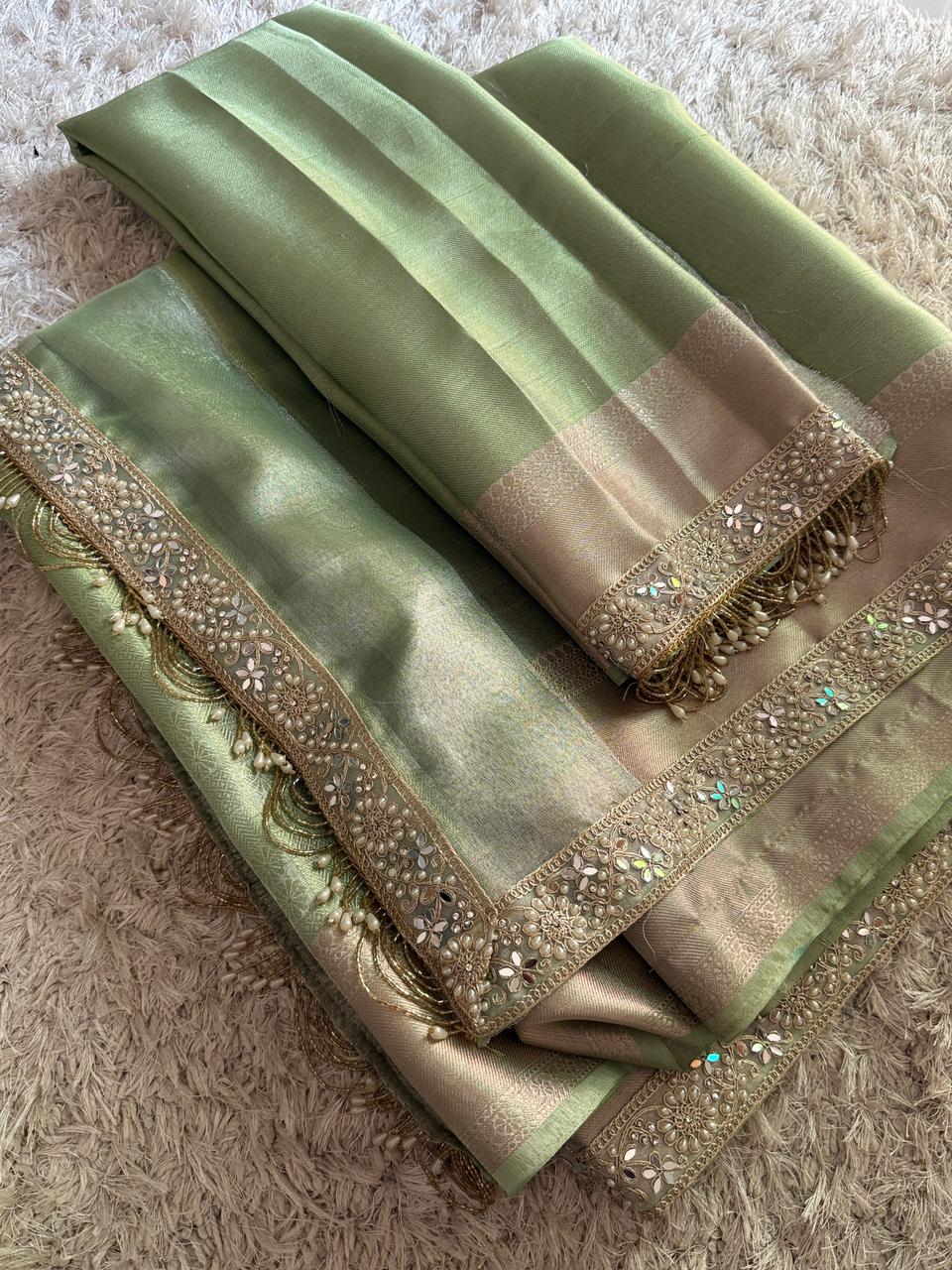 Banarasi Kanjivaram Bridal Katan Tissue Silk Saree