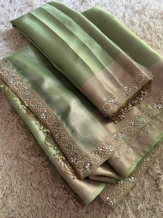 Banarasi Kanjivaram Bridal Katan Tissue Silk Saree