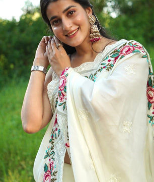 Pure Tussar Silk Saree in a beautiful solid shade