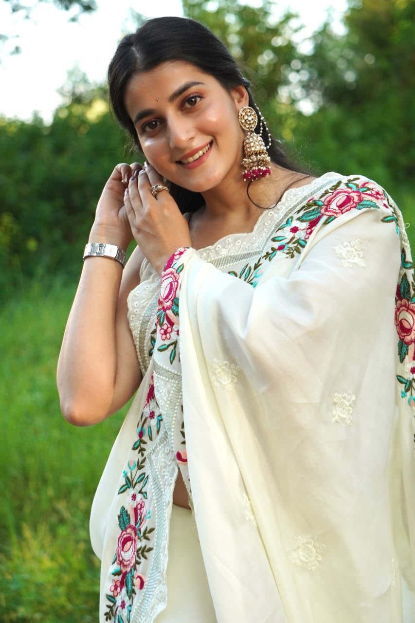 Pure Tussar Silk Saree in a beautiful solid shade