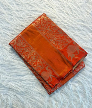 Pure Soft Banarasi Tissue Zari Silk Weaving Saree