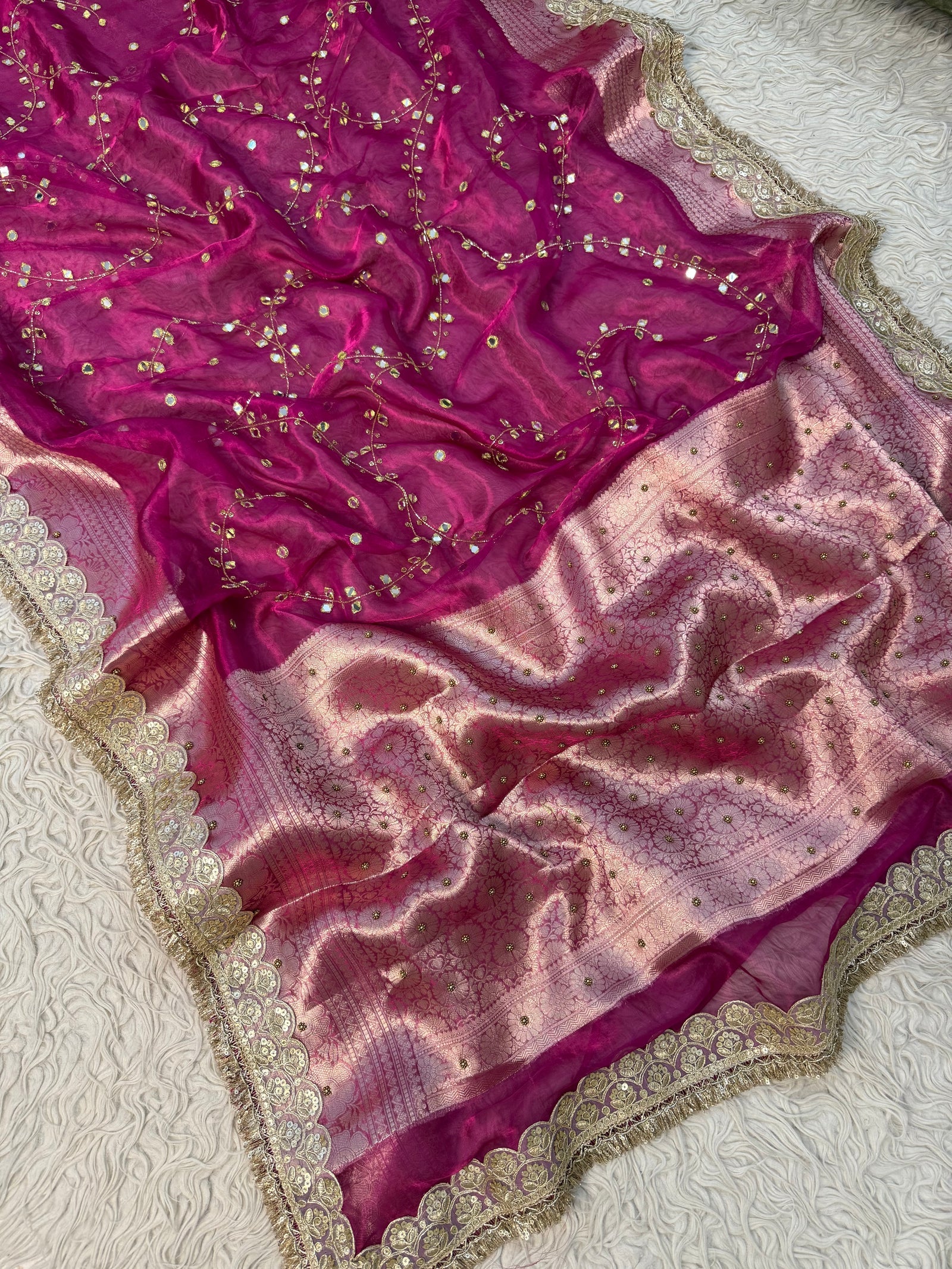 Pure Banarasi Tissue Saree by Sareewala
