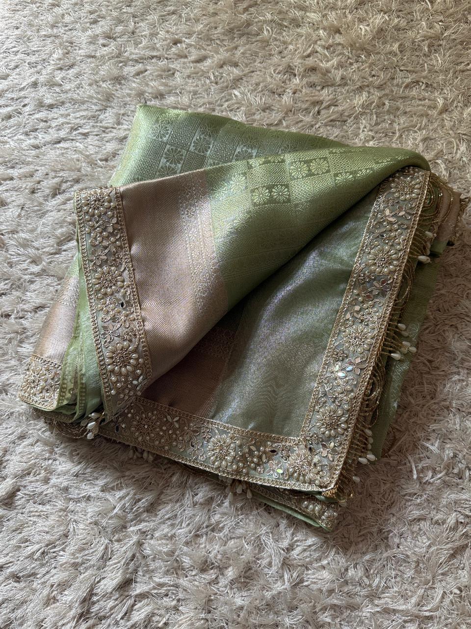Banarasi Kanjivaram Bridal Katan Tissue Silk Saree