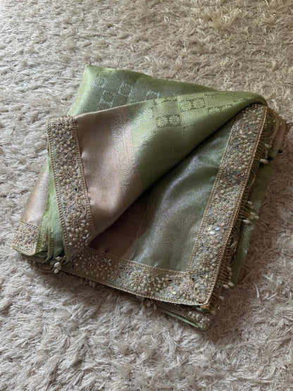 Banarasi Kanjivaram Bridal Katan Tissue Silk Saree