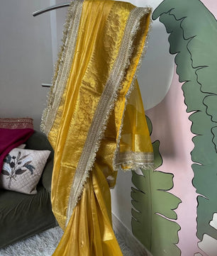 Pure Banarasi tissue silk saree