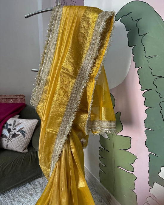 Pure Banarasi tissue silk saree