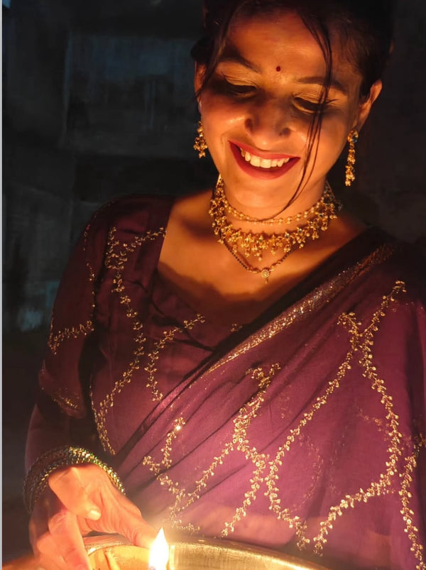 Pure Viscose Georgette Saree