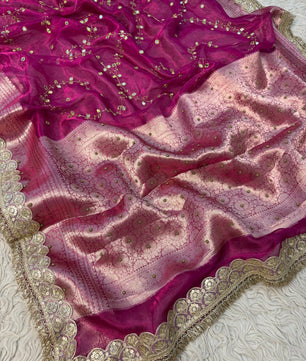 Pure Banarasi Tissue Saree by Sareewala