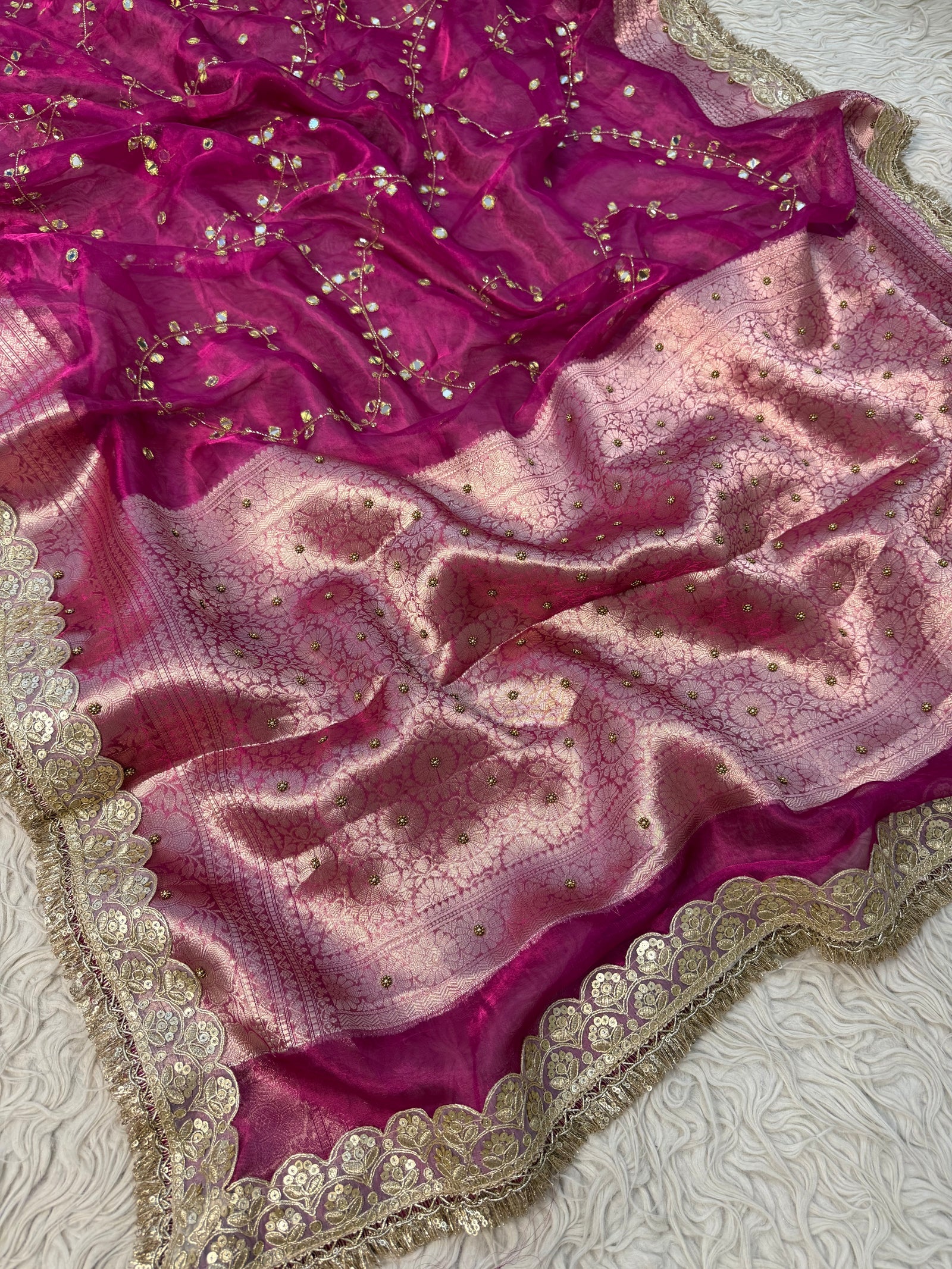 Pure Banarasi Tissue Saree by Sareewala