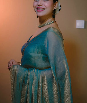 Most viral saree in Fandy silk fabric