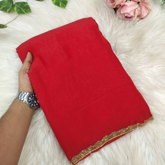 Most viral saree in Fandy silk fabric