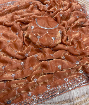 LUMIRA FENDY SATIN SILK SAREE