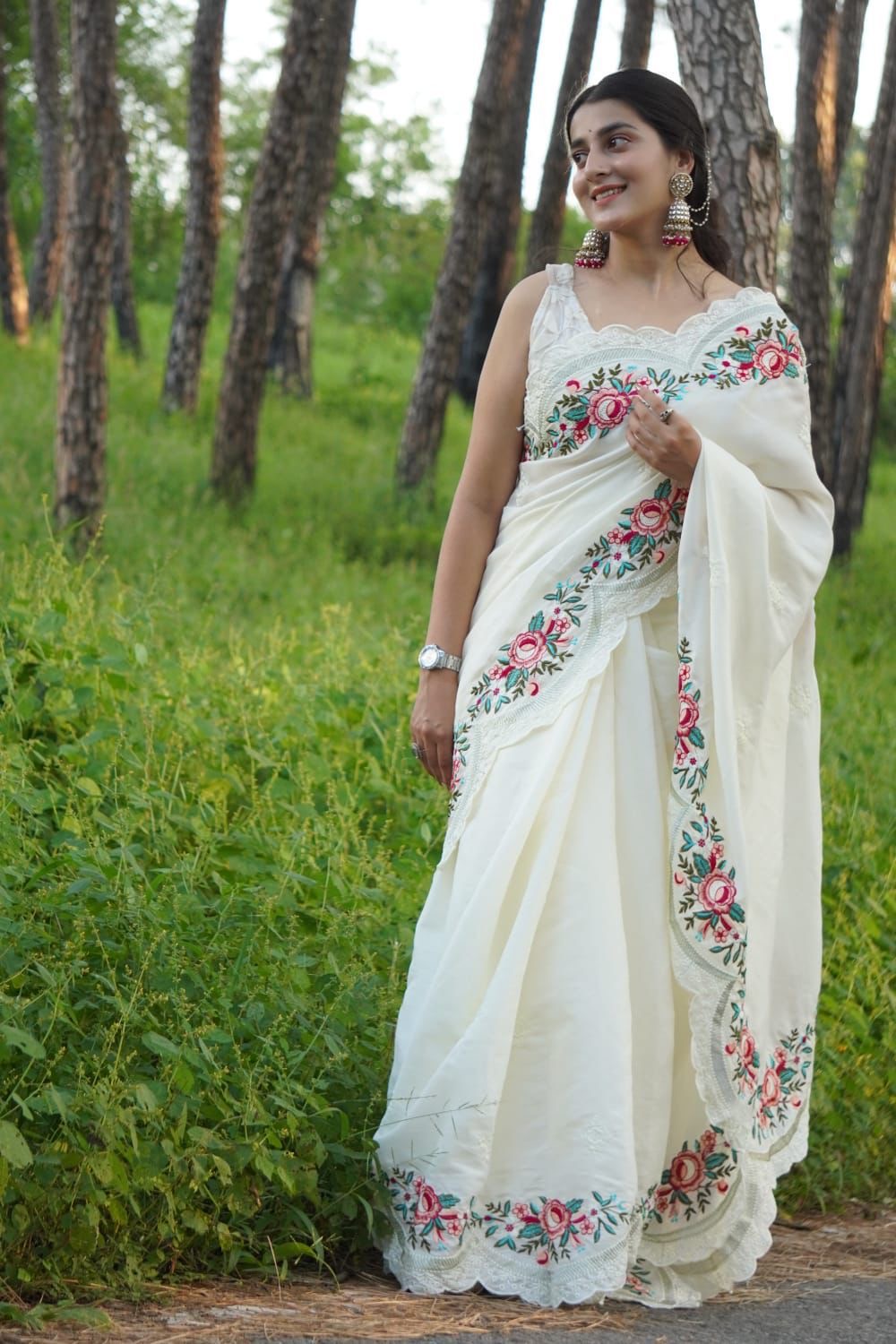 Pure Tussar Silk Saree in a beautiful solid shade