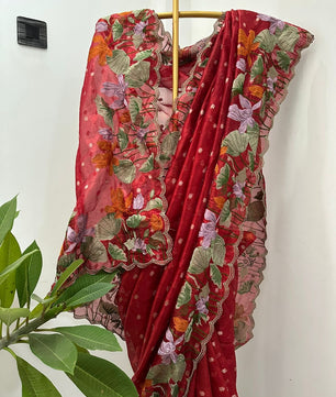 Authentic tissue buti saree